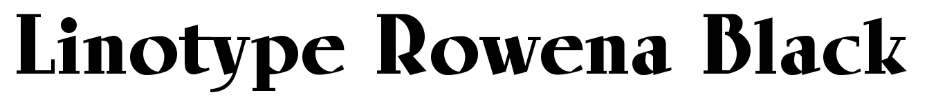 Linotype Rowena Black